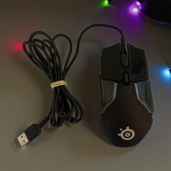 SteelSeries Rival 600 Black Wired Dual Optical RGB Lighting Gaming Mouse - Picture 1 of 8